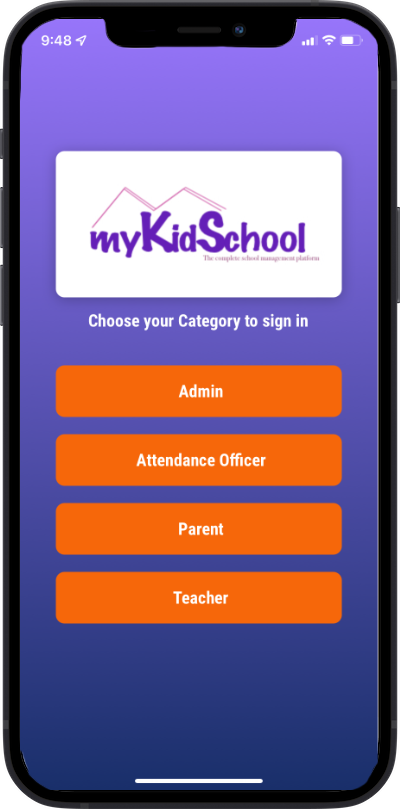 Photos of category page on mykidschool mobile app